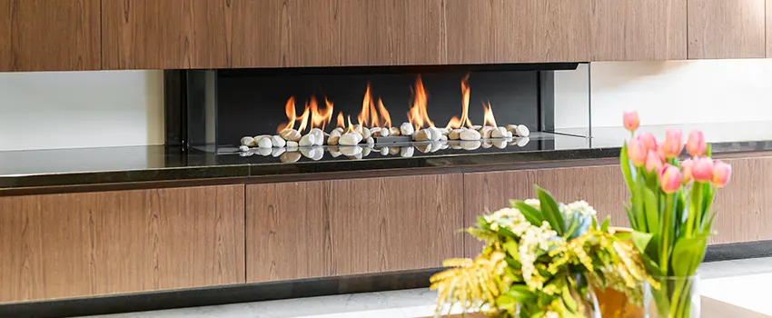 Double-height Fireplace Design Refurbishment in San Bruno, California